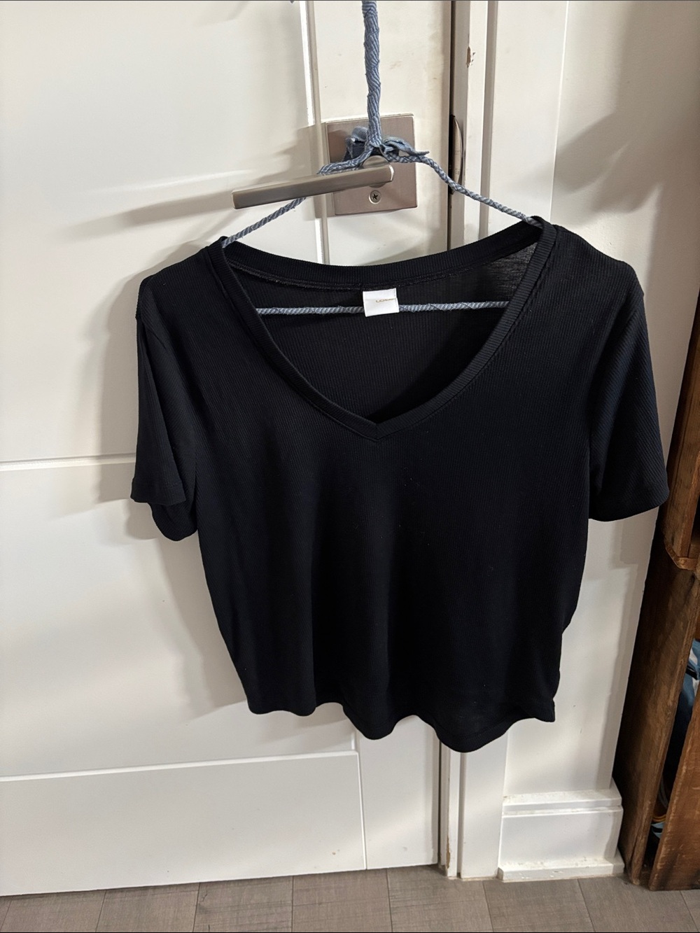 ❤️🔥5/$25❤️🔥Ribbed V-Neck Women's Short Sleeve Top